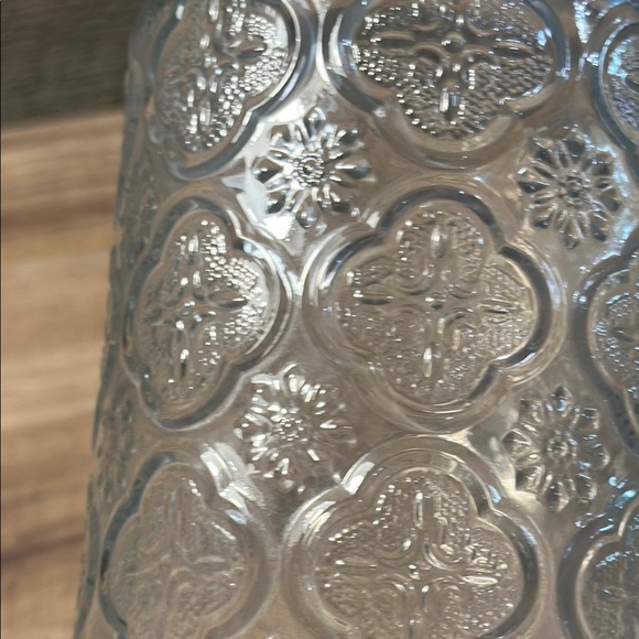 Glass Storage Jar with Wooden Lid Airtight Seal Intricate Design Great for Decor - Picture 4 of 10